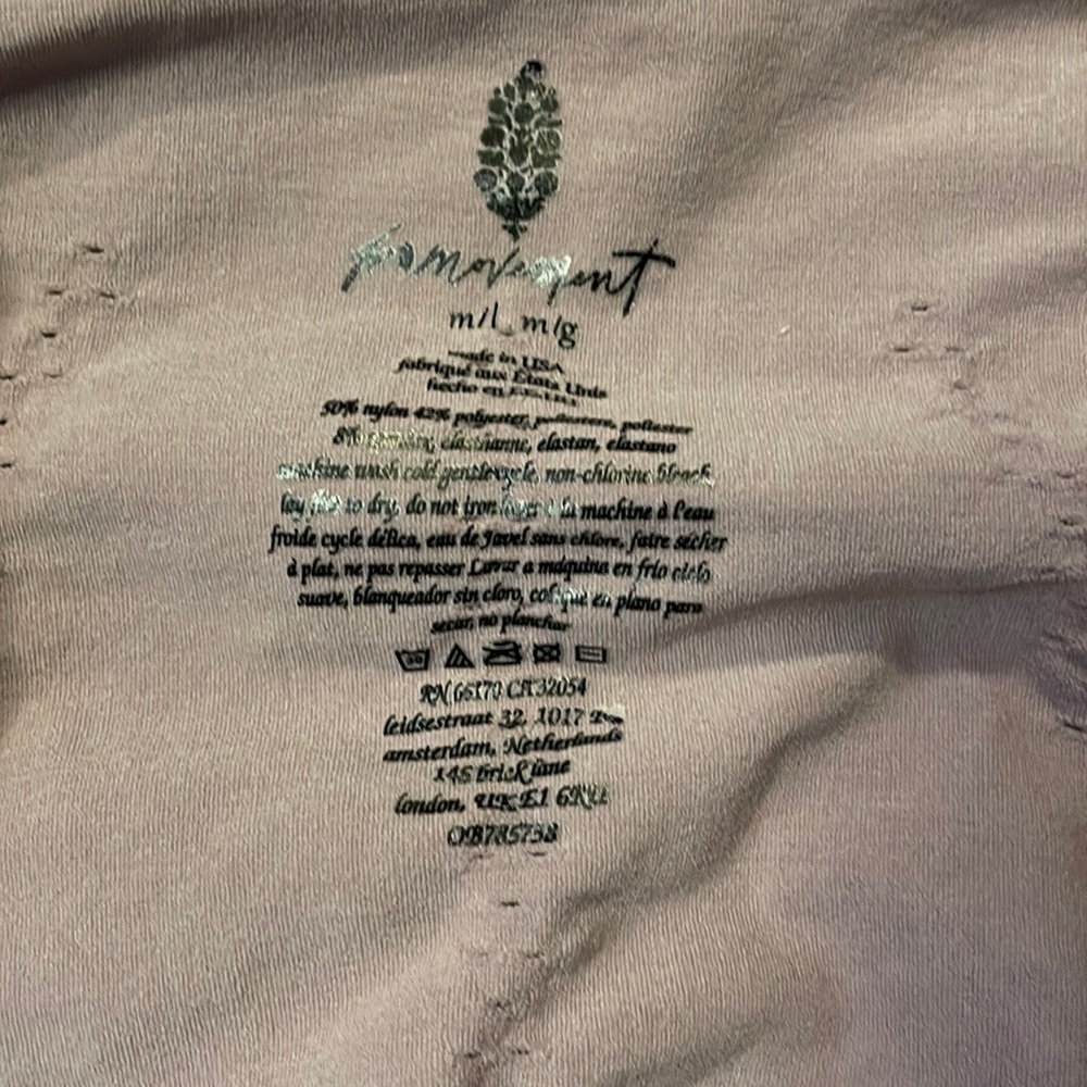 Free People Movement Good Karma Onesie Latte size M/L NEW - Picture 4 of 5